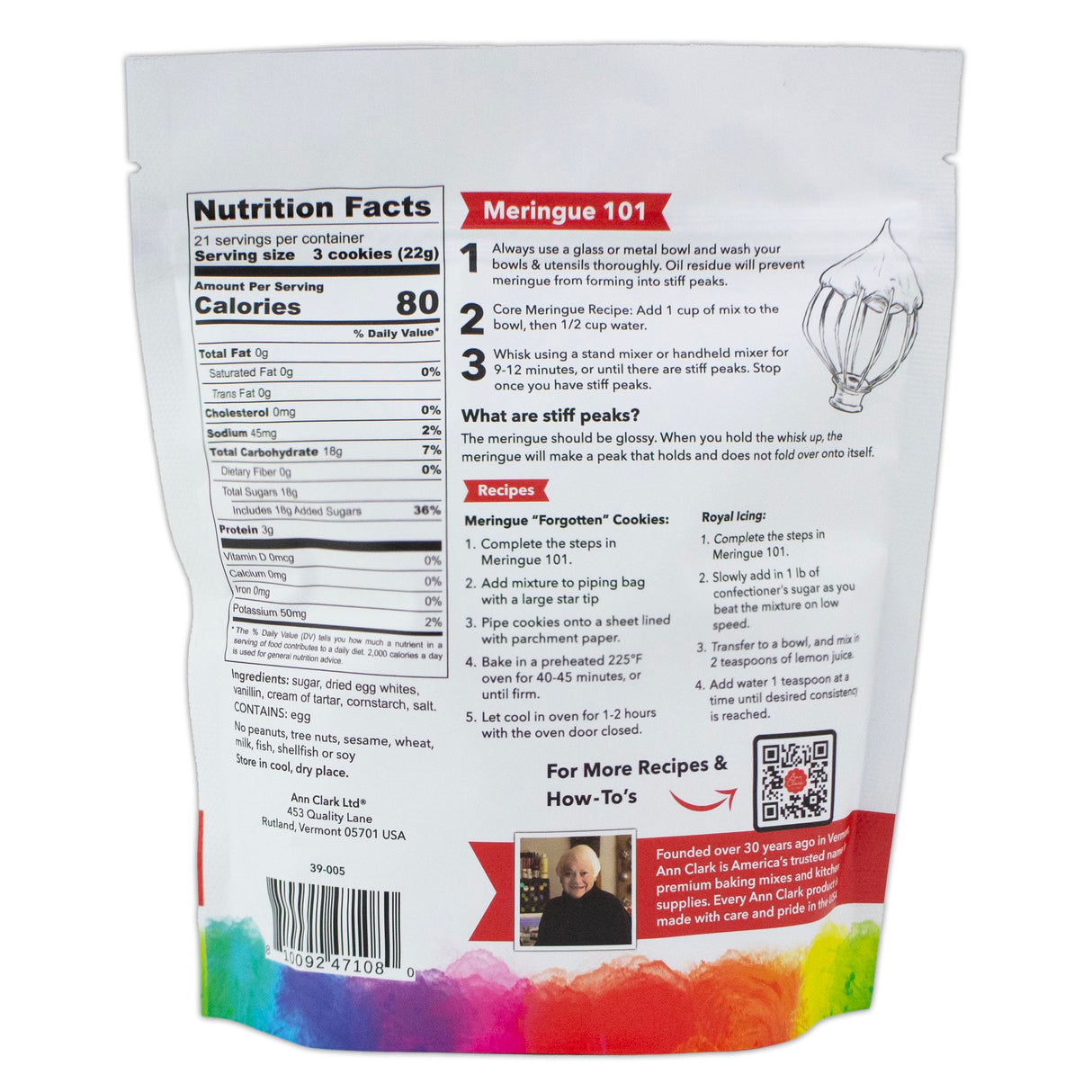 Ann Clark Premium Meringue Powder Made in USA, 8 oz