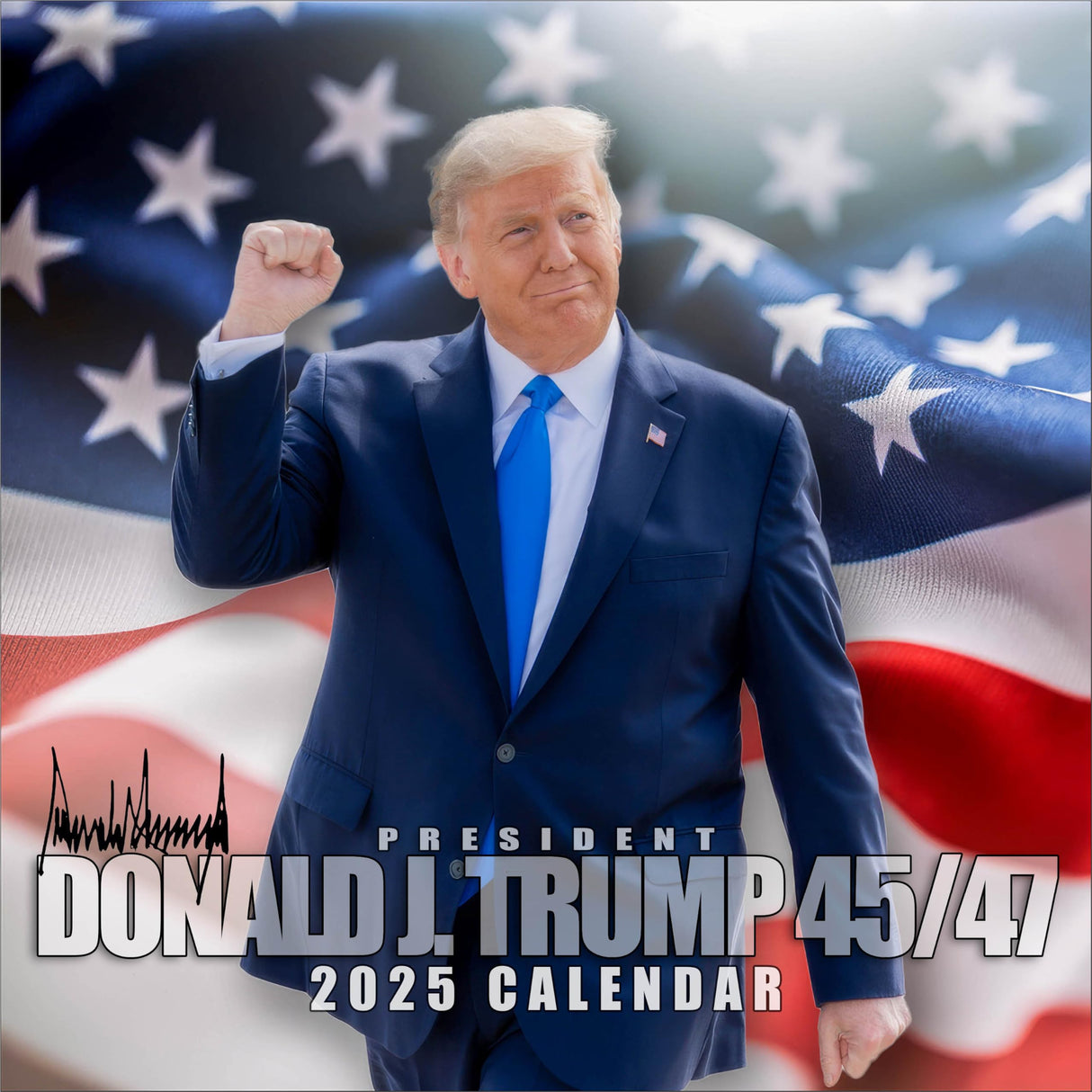 Trump Calendar 2025 Donald Trump Gifts 45 47 President Monthly Wall Calender 12 Month - MAGA - Made In The USA