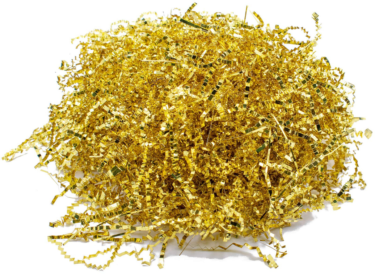 Stephanie Imports Made In USA 3-Ply Crinkle Cut Shredded Paper 2 lbs (Red & Green Christmas Mix)