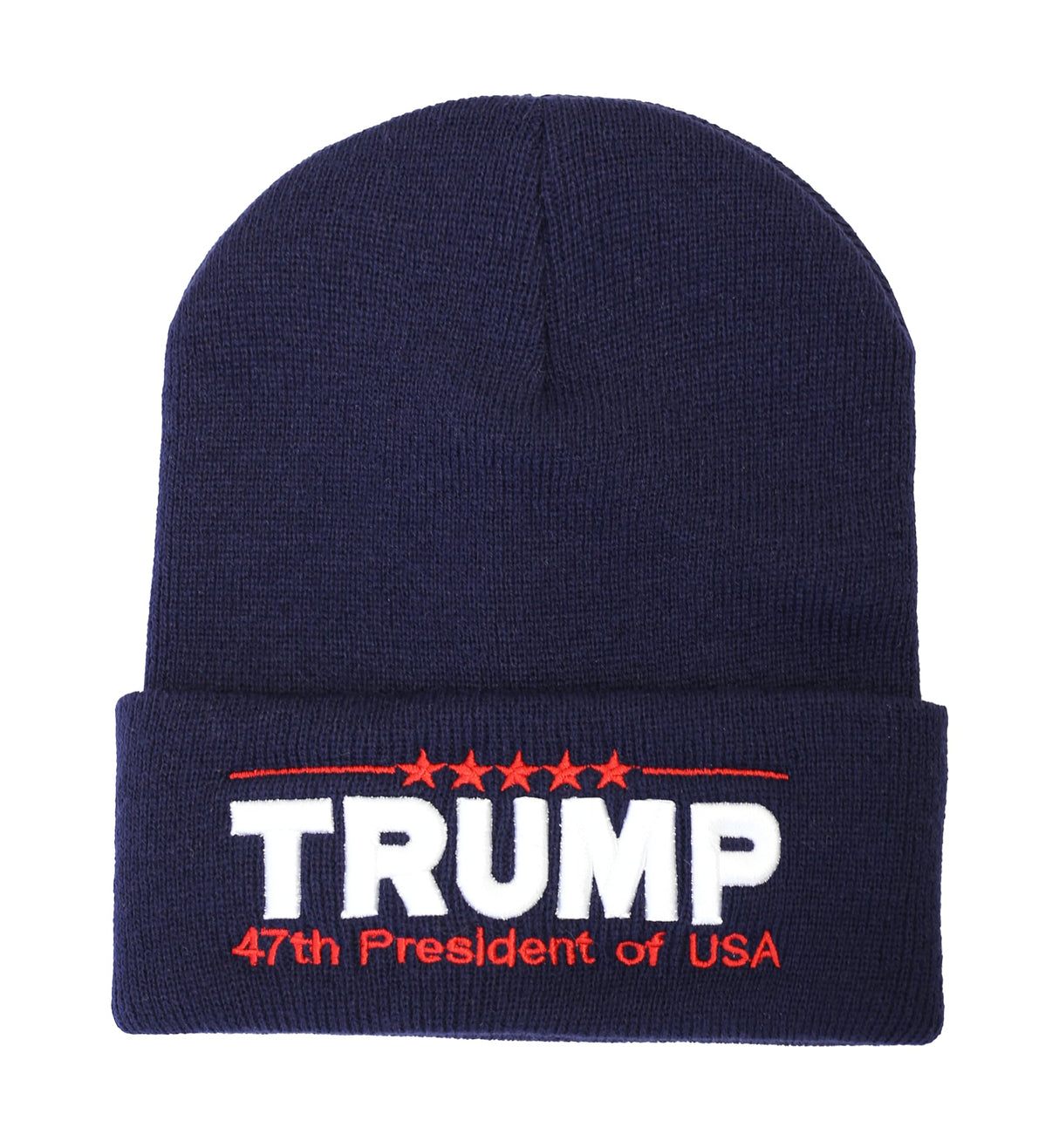 Made in USA Exclusive 2024 47th President 3D Trump Skull Knit Beanie Cap President Beanie Hat