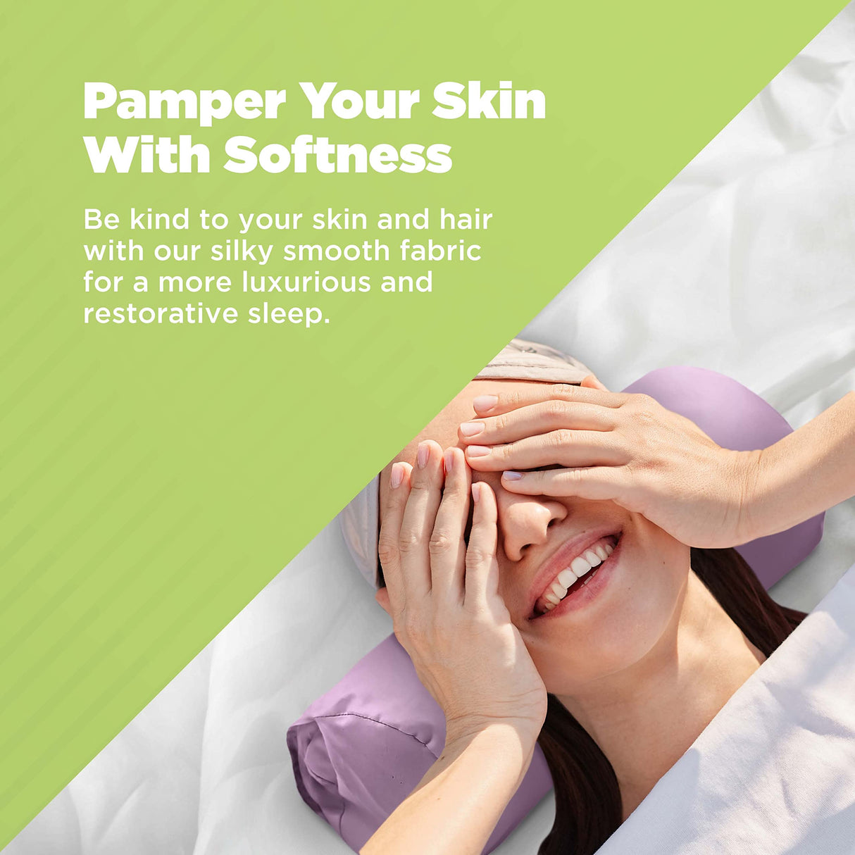 Bean Products Neck Roll Pillowcases | Cotton, 10 oz. Heavy Duty | Navy (6" x 16")