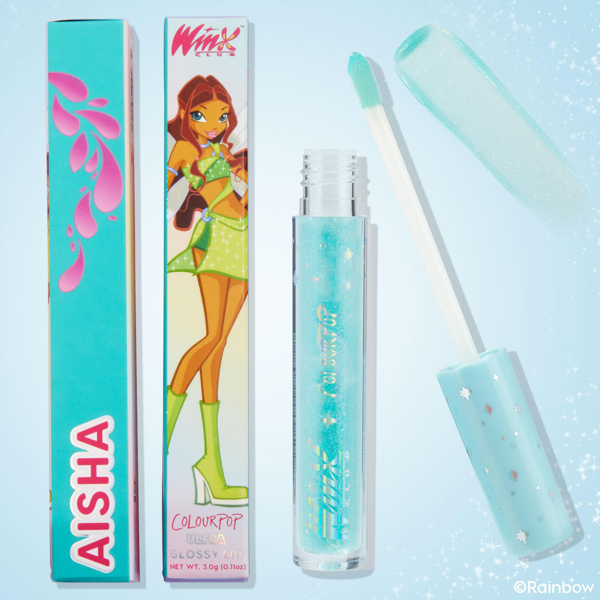 ColourPop Winx Club Ultra Glossy Lip Gloss - Hydrating Gold Lip Gloss for Juicy, Fuller-Looking Lips - Formulated with Jojoba Oil to Moisturize & Nourish - Flora (0.11 oz)