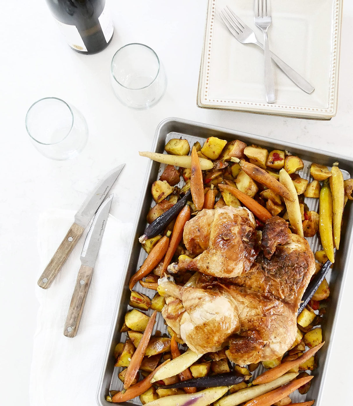 USA Pan Bakeware Half Sheet Pan, Set of 2, Aluminized Steel