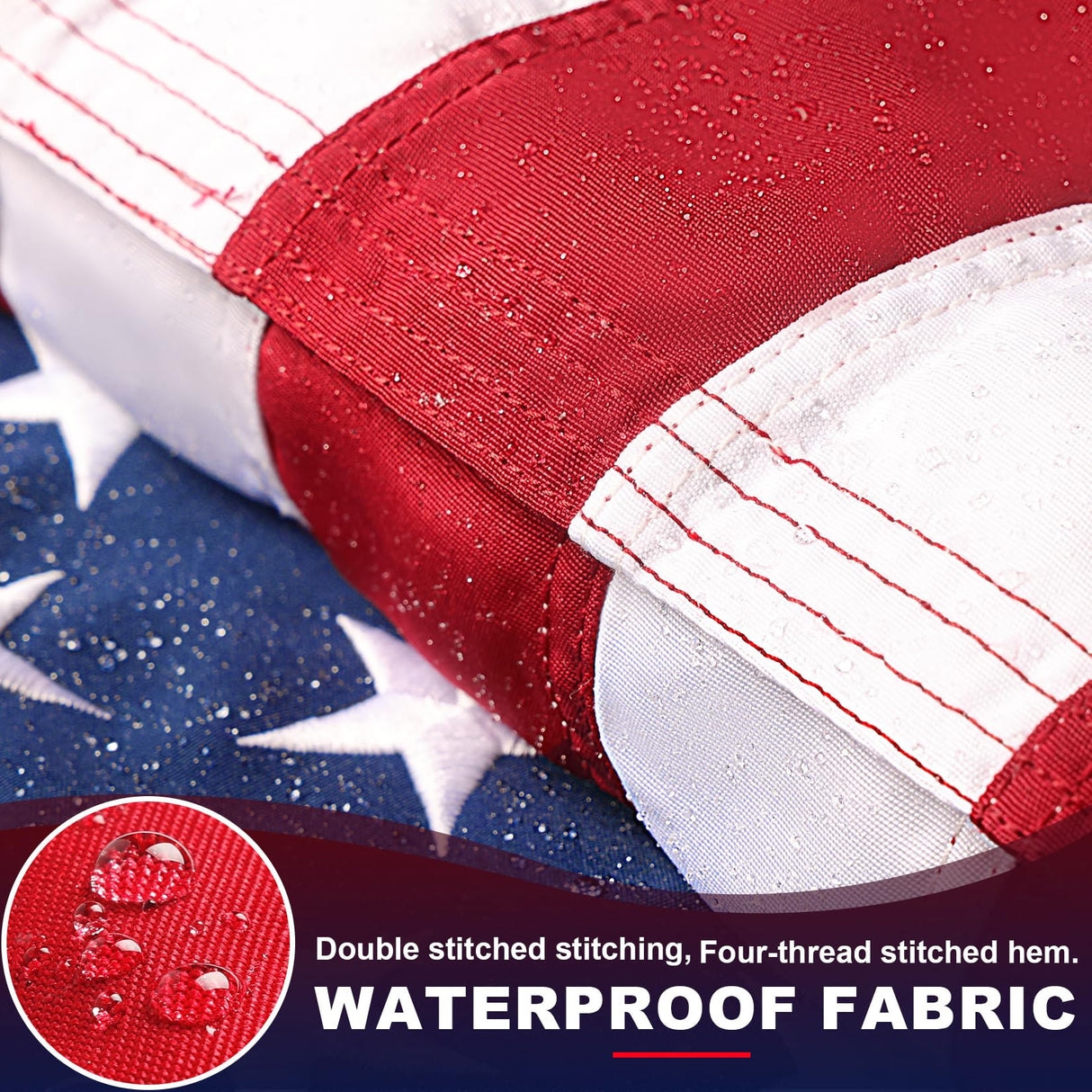 100% Made in USA American Flags 3x5 Ft Outside,American Flag Outdoor Heavy Duty,Us Flag 3x5 Longest Lasting Usa Flag, Built For Outdoor Use,(100% In Usa)