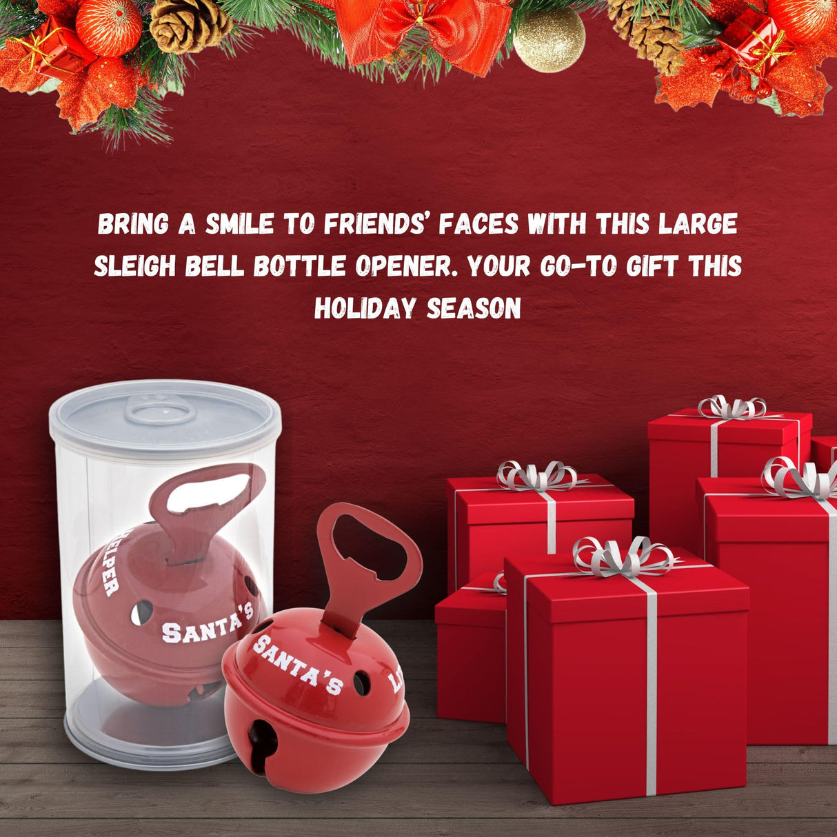 Bevin Bells Believe Sleigh Bells Ornament (3-Pack) | 1.5" Made of Steel | Hanging Bells with a Red Satin Believe Ribbon | Great Tone | Xmas Gift or Stocking Stuffer | Made in The USA