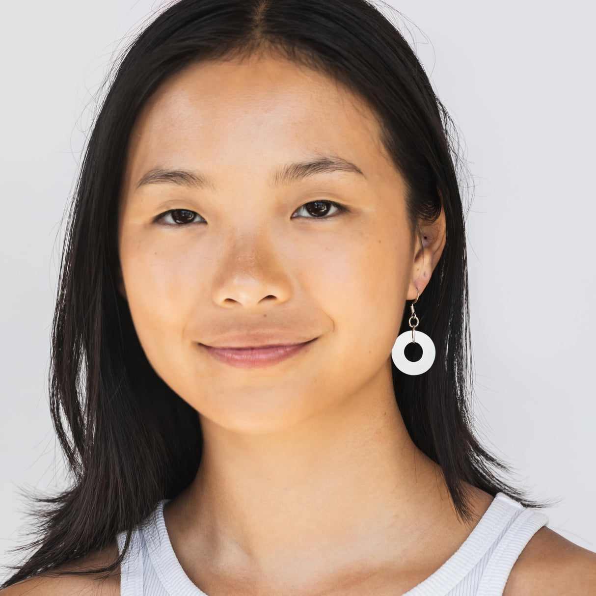 Bottled Up Designs Handmade Glass Hoop Earrings, Recycled Vintage Glass, Sterling Silver, Eco Friendly, Made in USA, Mothers Day, Women, Anniversary (Red 1940s Beer Bottle)