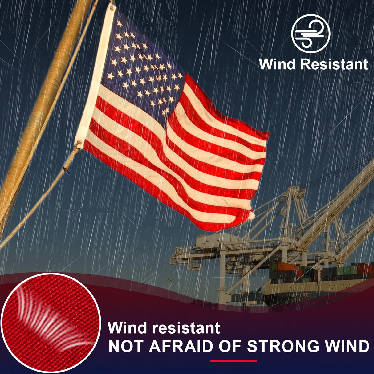 100% Made in USA American Flags 3x5 Ft Outside,American Flag Outdoor Heavy Duty,Us Flag 3x5 Longest Lasting Usa Flag, Built For Outdoor Use,(100% In Usa)