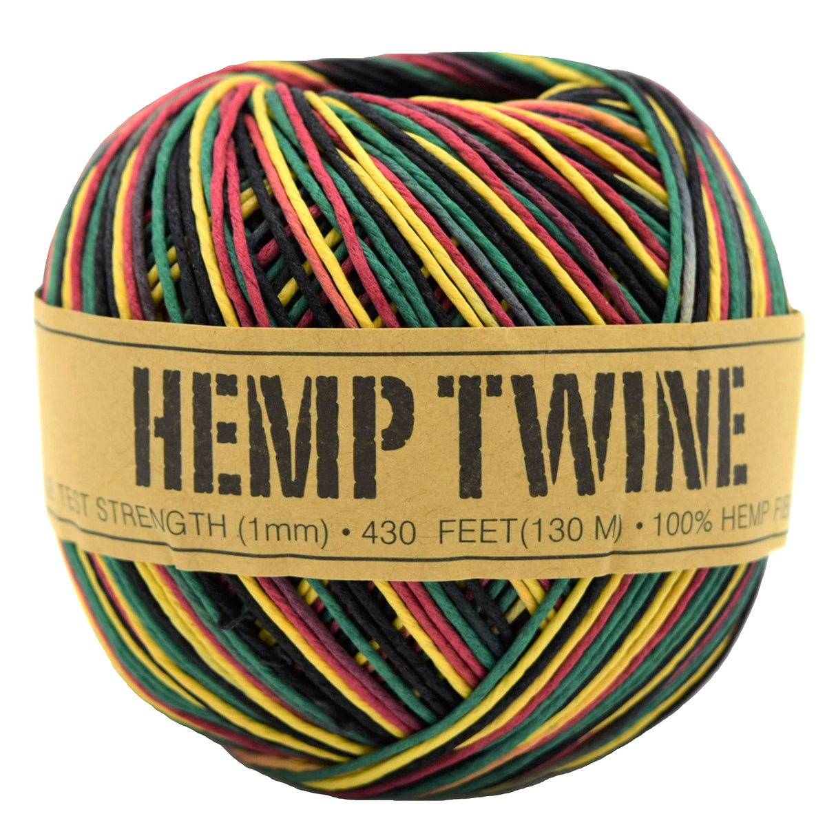 Bean Products Hemp Twine - High Tensile Strength and Durable - Made with 100% Hemp - Perfect for Jewelry, Arts & Crafts, Decoration, Cooking - 0.5MM, 50G/328 Ft. - 8 lb. Test Strength - Natural