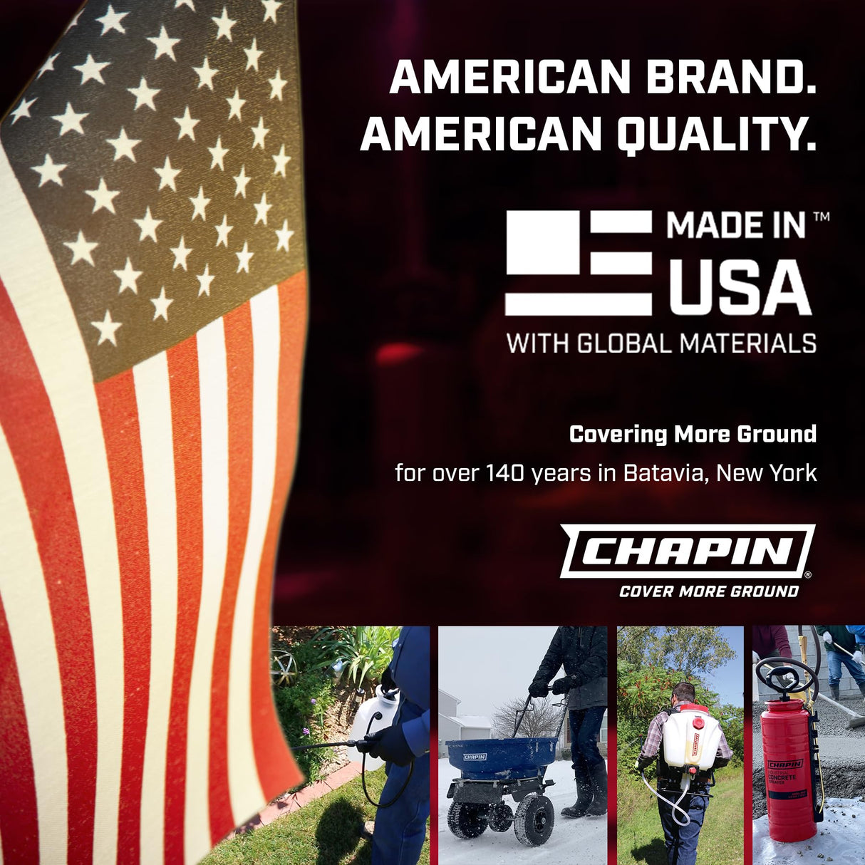 Chapin International 20541 1 Gallon Lawn & Garden Multi-purpose Sprayer with Foaming and Adjustable Nozzles, Made in the USA, 1-pack, Translucent White