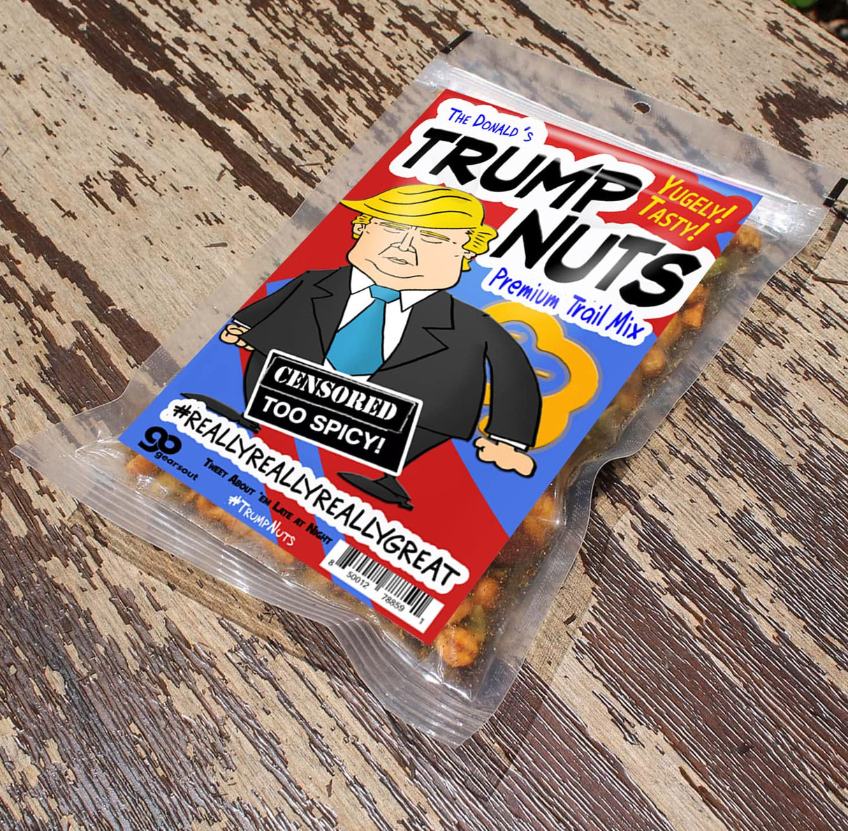 The Donald's Trump Nuts Trail Mix - Funny Snack Mix for Teens and Adults - Weird Stocking Stuffer, Made in the USA