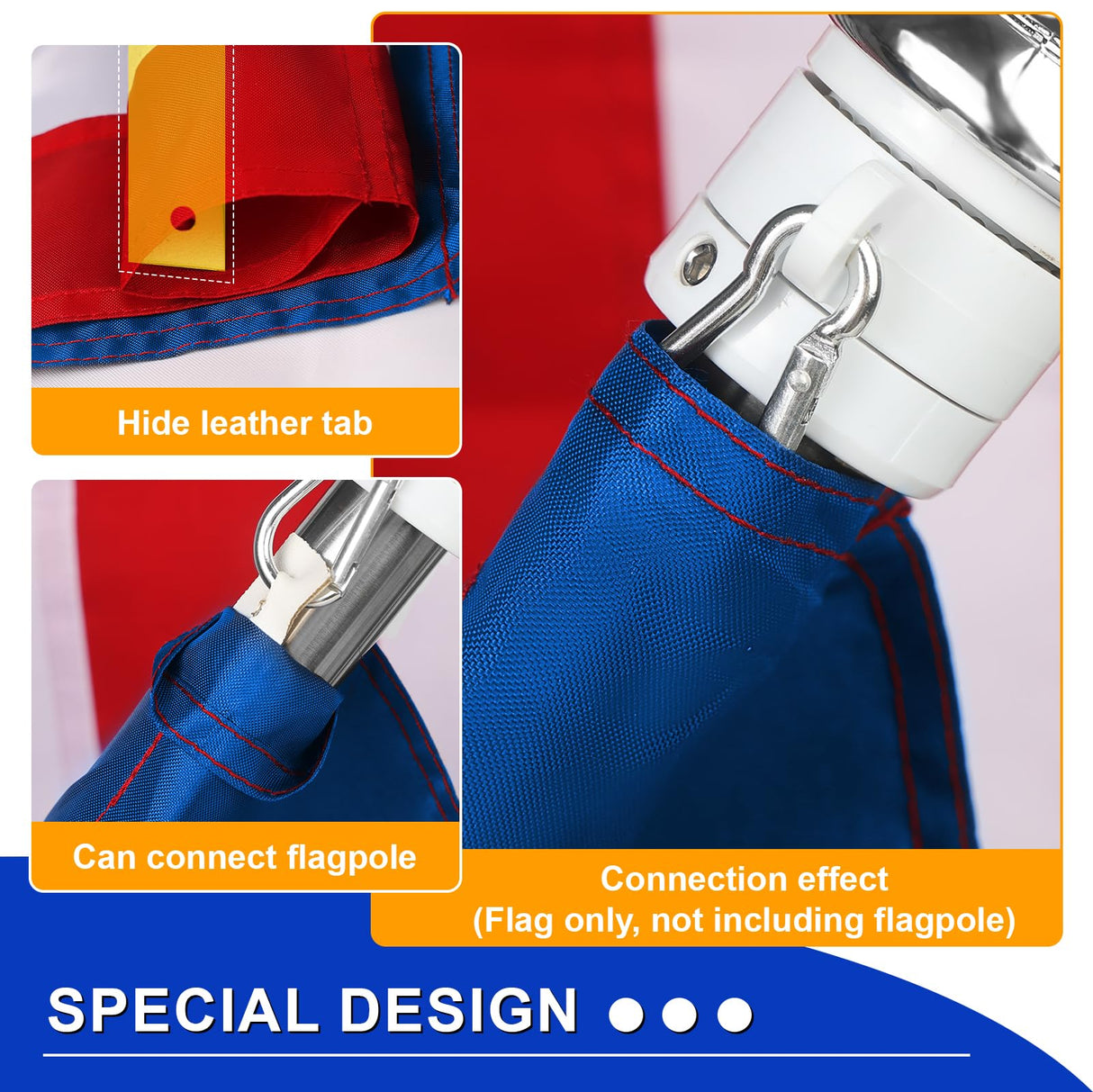 100% Made in USA American Flags 3x5 Ft Outside,American Flag Outdoor Heavy Duty,Us Flag 3x5 Longest Lasting Usa Flag, Built For Outdoor Use,(100% In Usa)