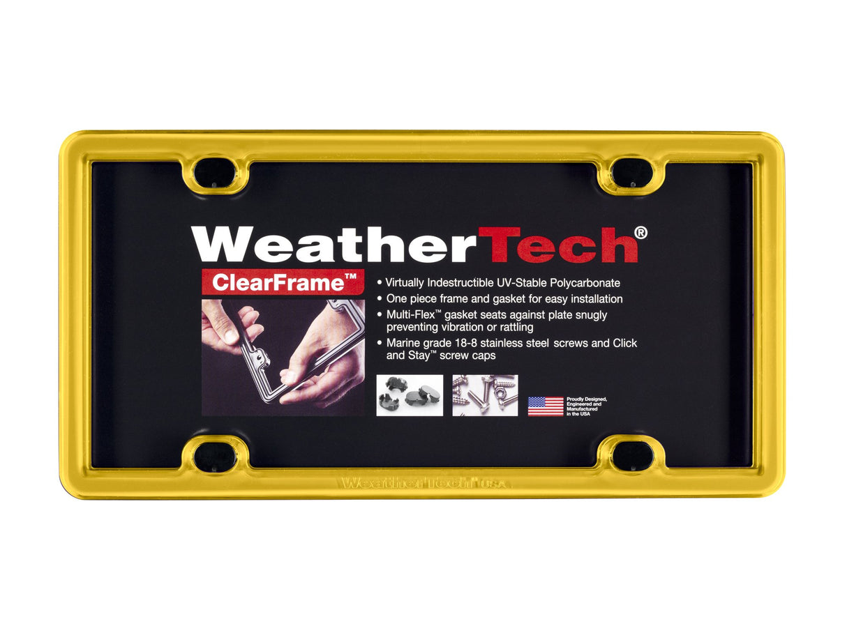 WeatherTech ClearFrame License Plate Frame, Baby Blue