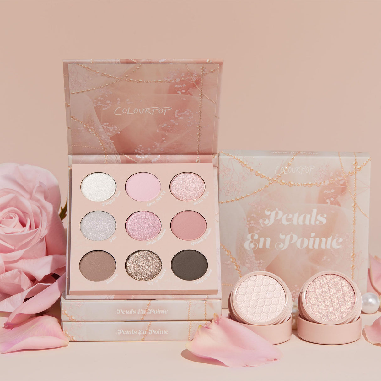 ColourPop Blush Crush Shadow Palette - Brown, Gold & Pink Shadow Palette with Metallic and Matte Finishes - High-Pigment Makeup with a Long-Wearing Formula (0.3 oz)