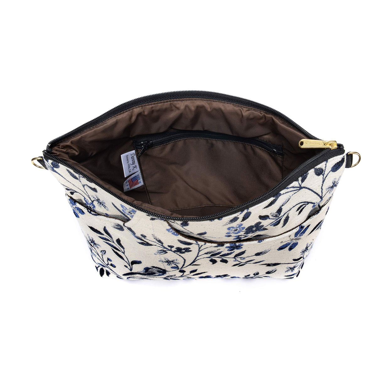 Danny K. Women's Tapestry Bag Shoulder Handbag, Large Zipper Purse Handmade in the USA