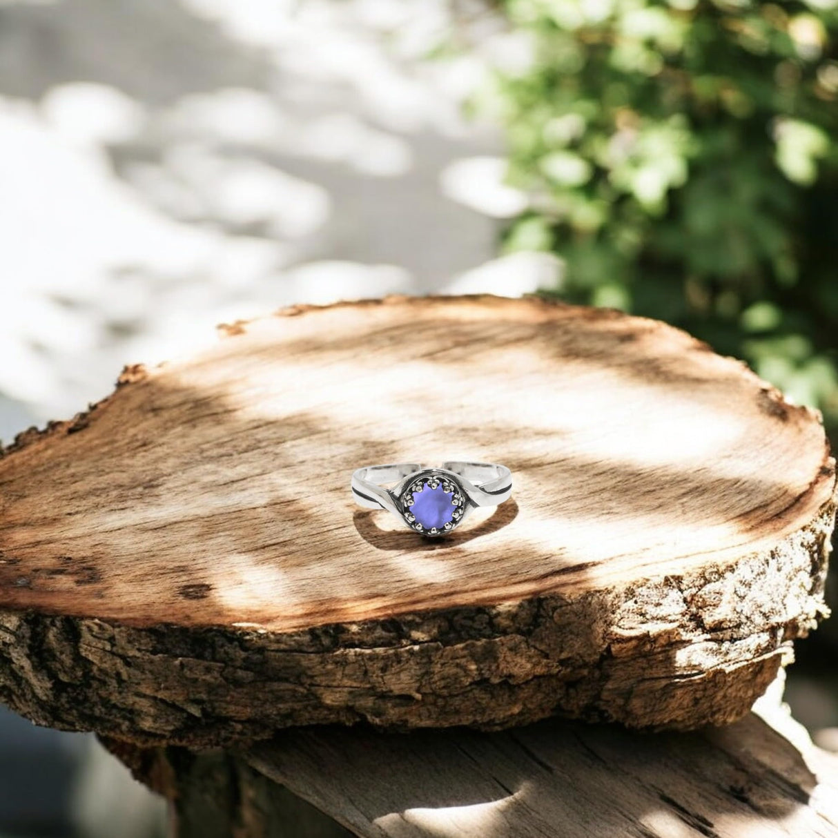Bottled Up Designs Handmade Primitive Twist Adjustable Ring, Recycled Mason Jar, Sterling Silver, Eco Friendly, Made in USA, Birthday Gift, Mothers Day, Anniversary (Mason Jar Aqua)