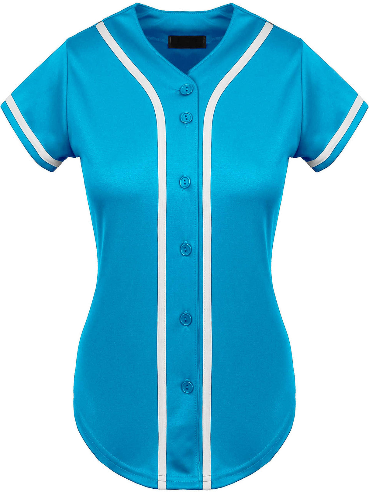 Hat and Beyond Womens Baseball Jersey Button Down Tee Short Sleeve Softball Active Shirts Made in USA