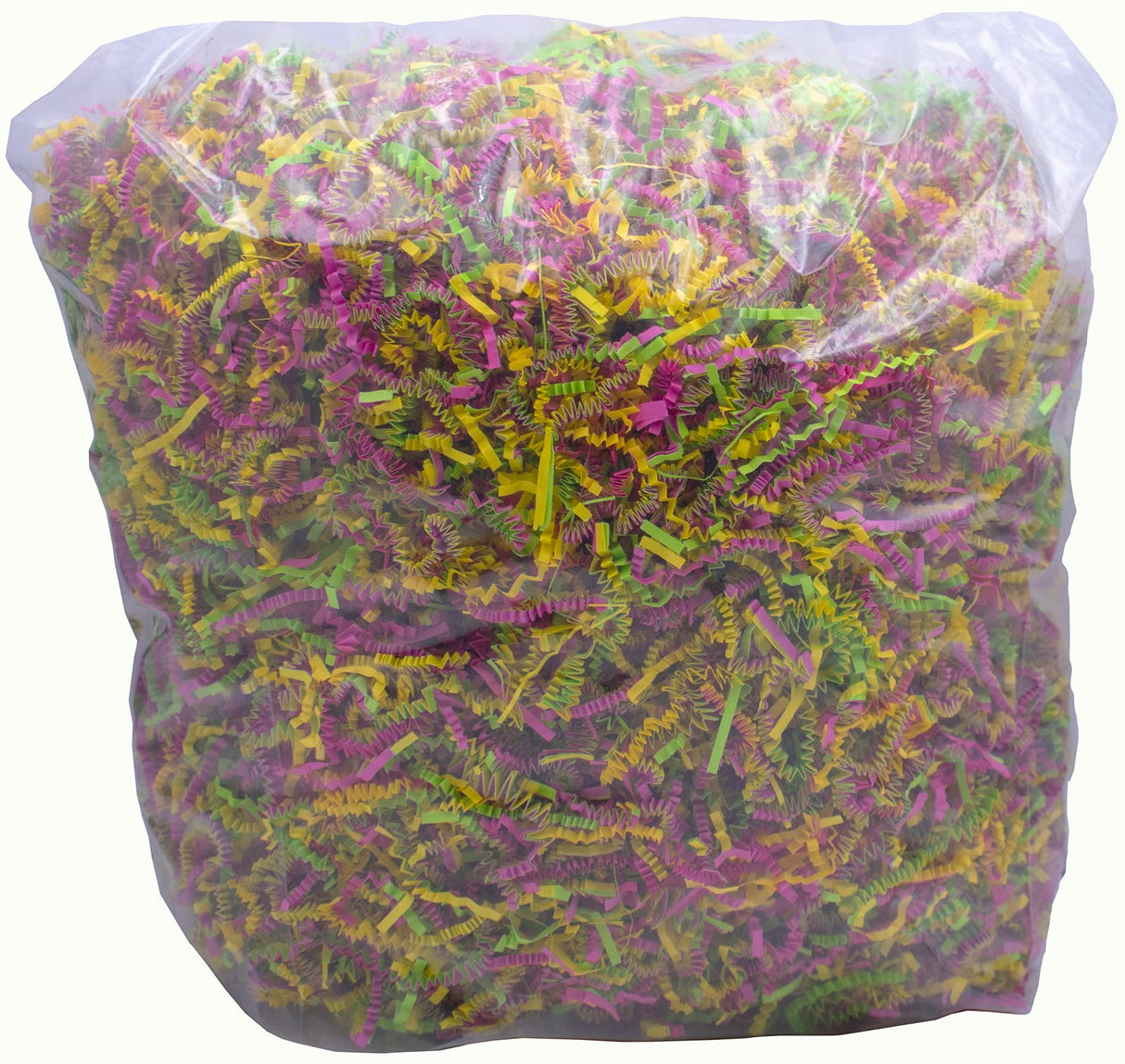 Stephanie Imports Made In USA 3-Ply Crinkle Cut Shredded Paper 2 lbs (Red & Green Christmas Mix)