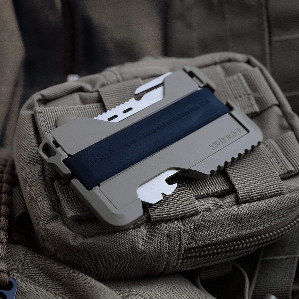 Dango Slim Minimalist Wallet for Men - RFID Blocking - Leather + Multi-Tool