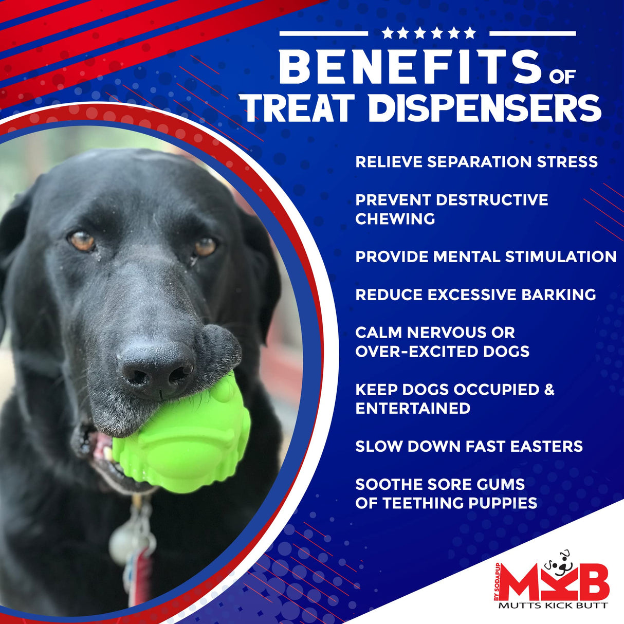 SodaPup Honey Pot – Durable Dog Treat Dispenser & Enrichment Toy Made in USA from Non-Toxic, Pet Safe, Food Safe Natural Rubber Material for Mental Stimulation, Problem Chewing, Calming Nerves, & More