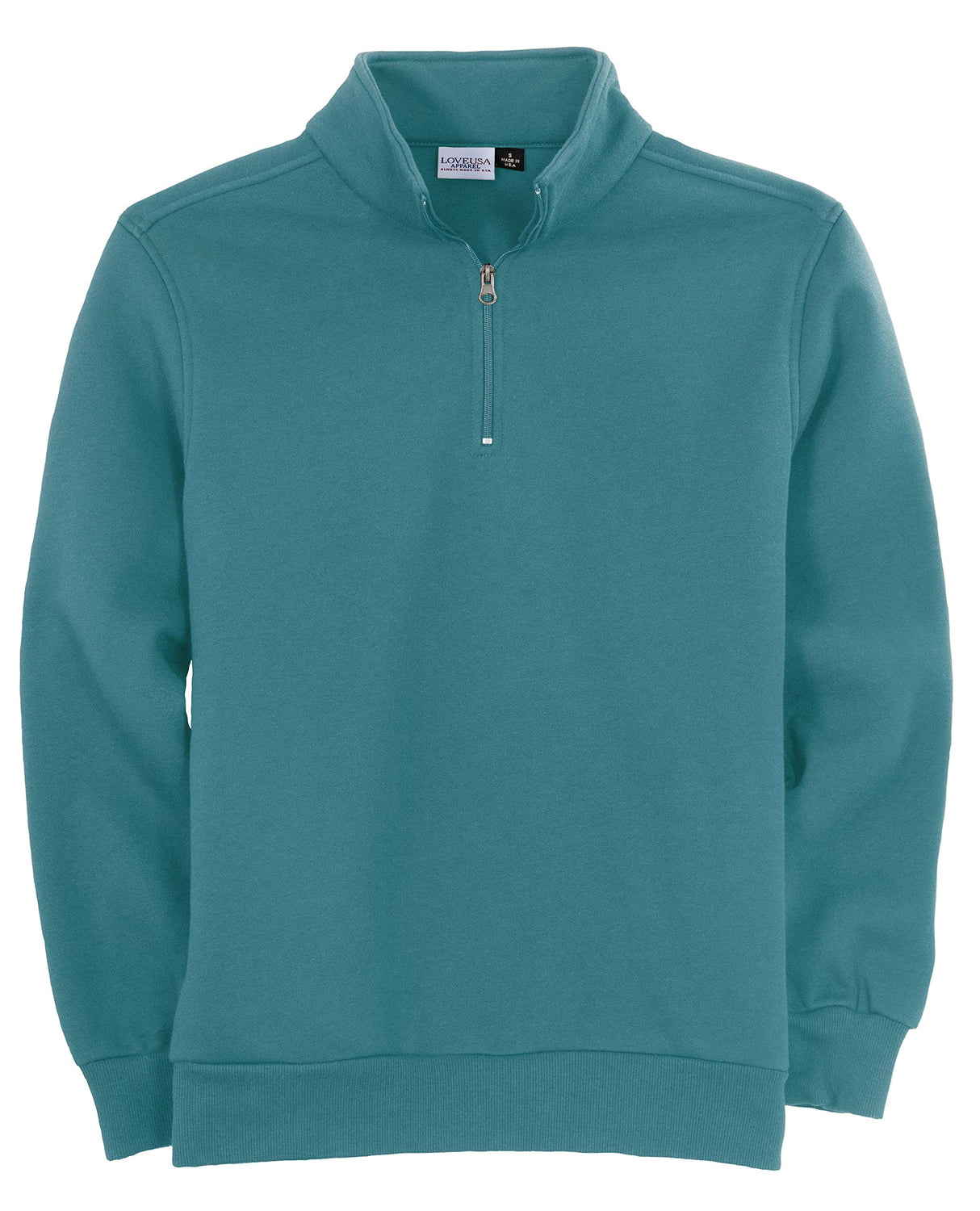 Men's Heavy Duty 1/4 Zip Sweatshirt with Heavy Weight Micro Fleece Made in USA