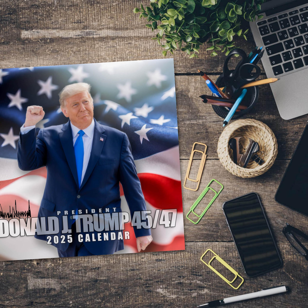 Trump Calendar 2025 Donald Trump Gifts 45 47 President Monthly Wall Calender 12 Month - MAGA - Made In The USA