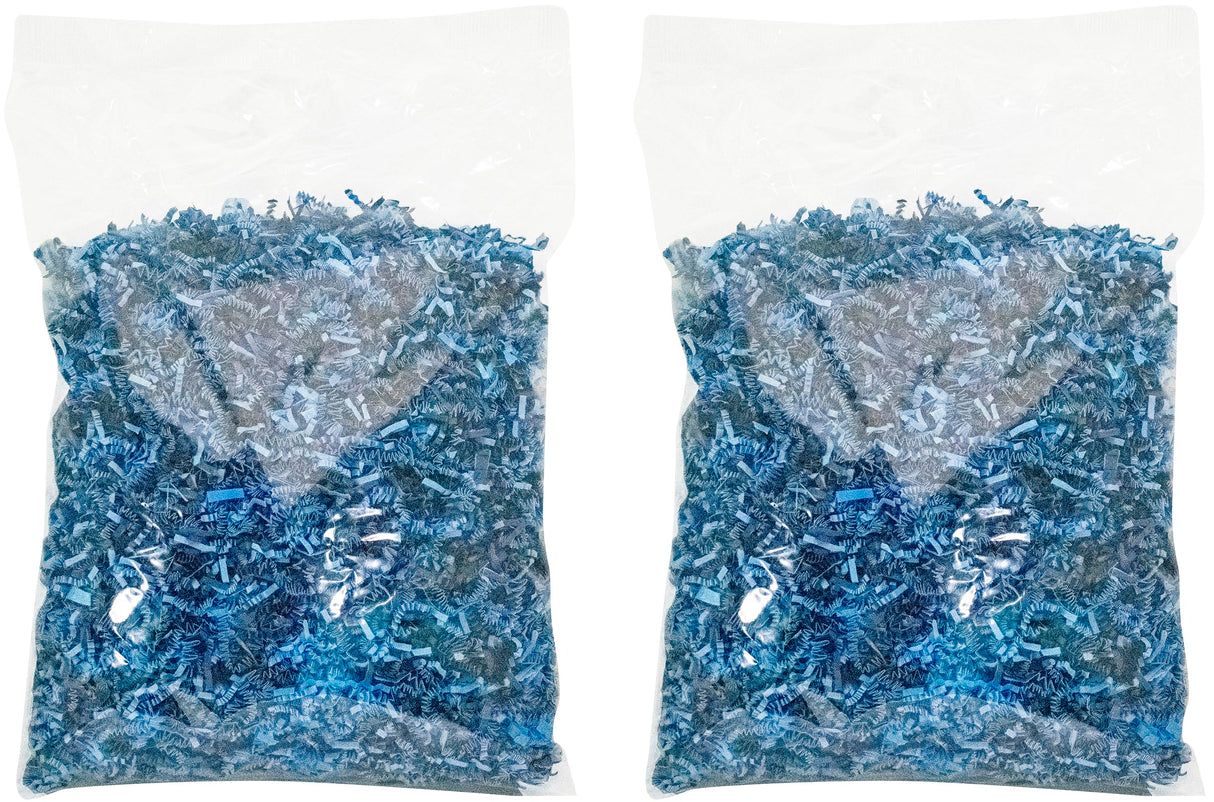 Stephanie Imports Made In USA 3-Ply Crinkle Cut Shredded Paper 2 lbs (Red & Green Christmas Mix)