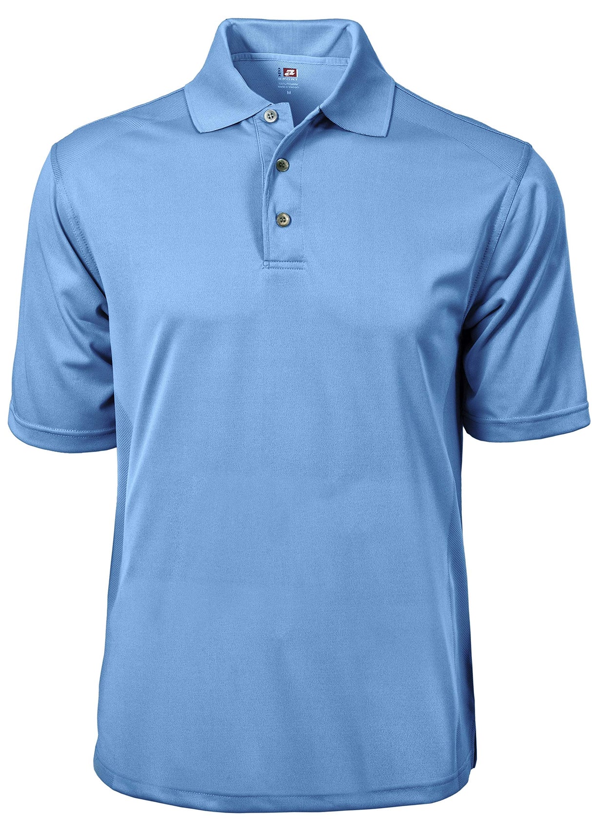 Akwa Men's Dry Wicking Golf Polo Body Mapping Mesh Design 100% Polyester Seamless Ventilation Zones