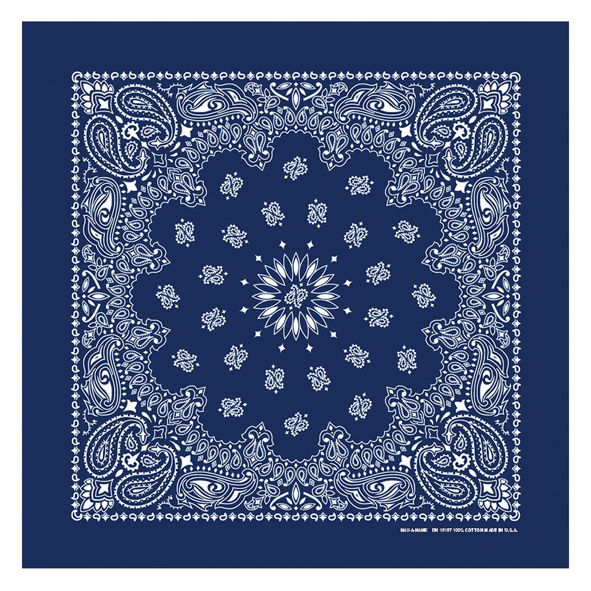 B53 100% Cotton Paisley Bandanas Made in the USA - Stylish Headband, Handkerchief, Scarf - 21 inch x 21 inch