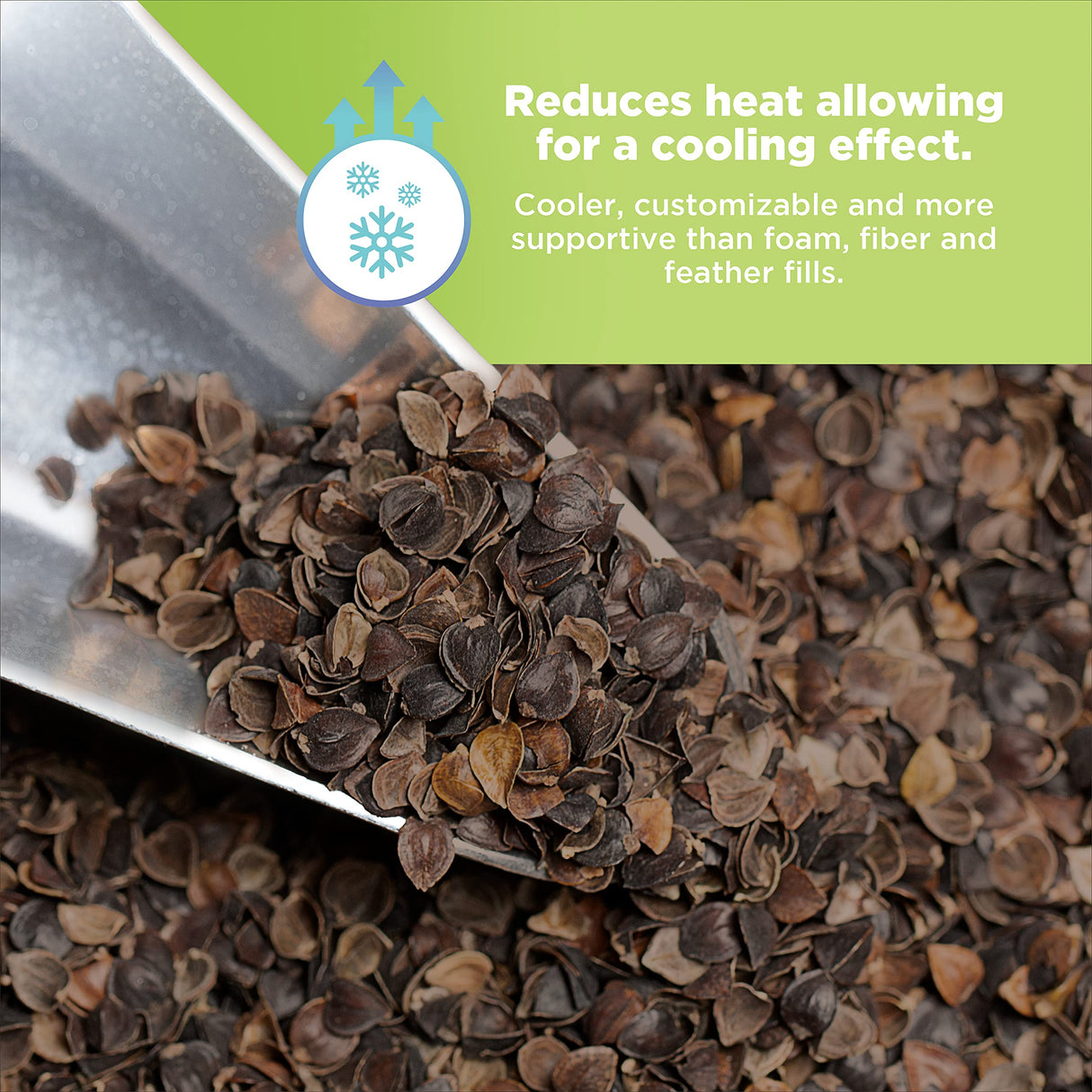 Bean Products Organic Millet Hulls | 100% Organically Grown in The USA | Great for Filling Pillows, Yoga Bolsters, Cushions & More | Chemical Free and Hypoallergenic | 5lbs