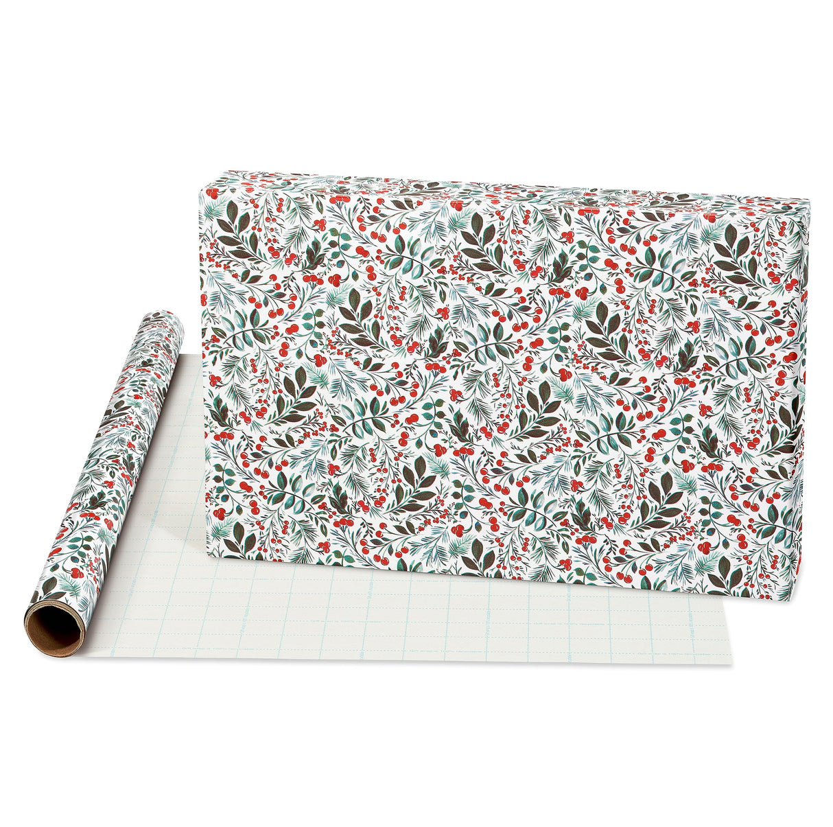 American Greetings 120 sq. ft. Christmas Wrapping Paper Set, Tan, Plaid, Snowman and Christmas Text (4 Rolls 30 in. x 12 ft., 7 Bows, 30 Gift Tags)
