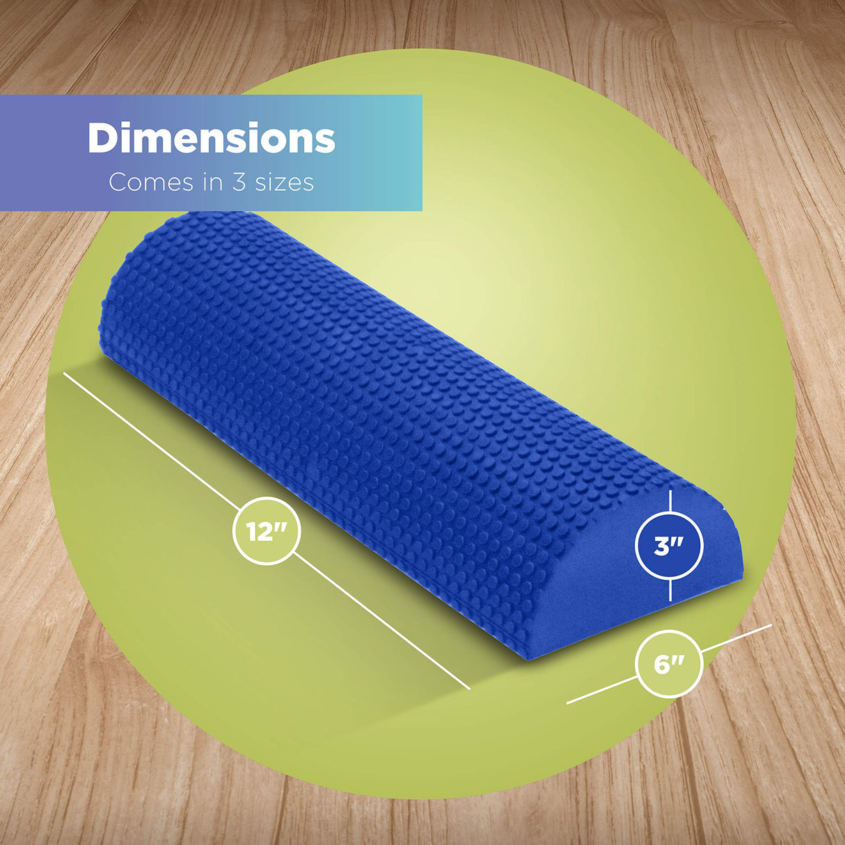Bean Products High-Density EVA Foam Rollers | Deep Tissue Massager | Myofascial Release Textured Bumps | 36” Half Roller | Made in The USA
