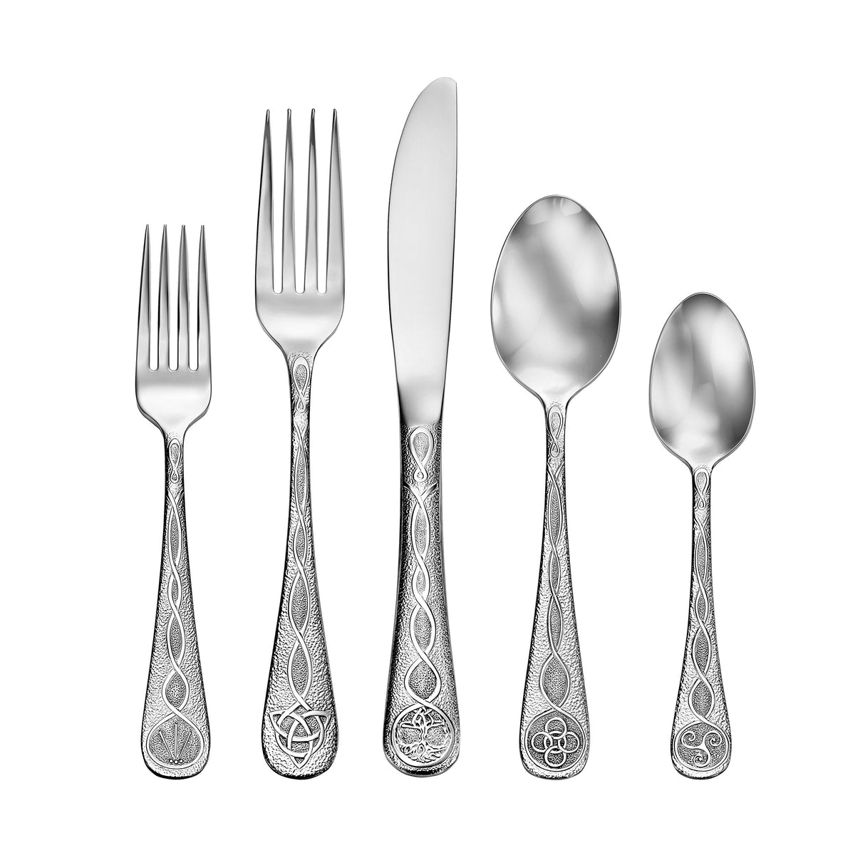 Liberty Tabletop Celtic 45pc Flatware Set Service for 8 Silverware MADE IN USA