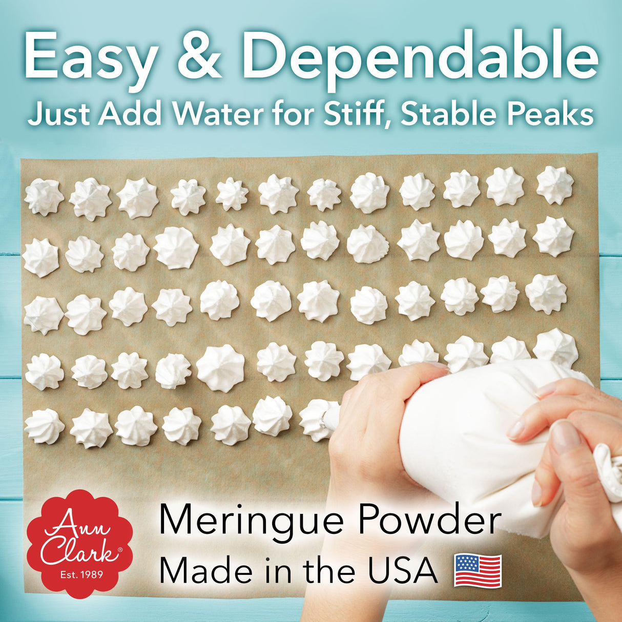 Ann Clark Premium Meringue Powder Made in USA, 8 oz