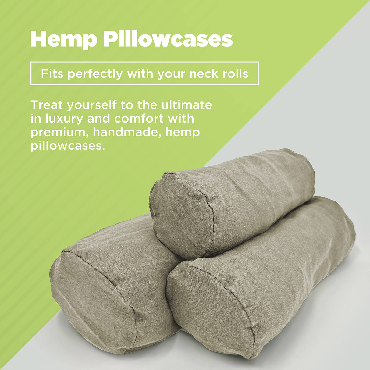 Bean Products Neck Roll Pillowcases | Cotton, 10 oz. Heavy Duty | Navy (6" x 16")