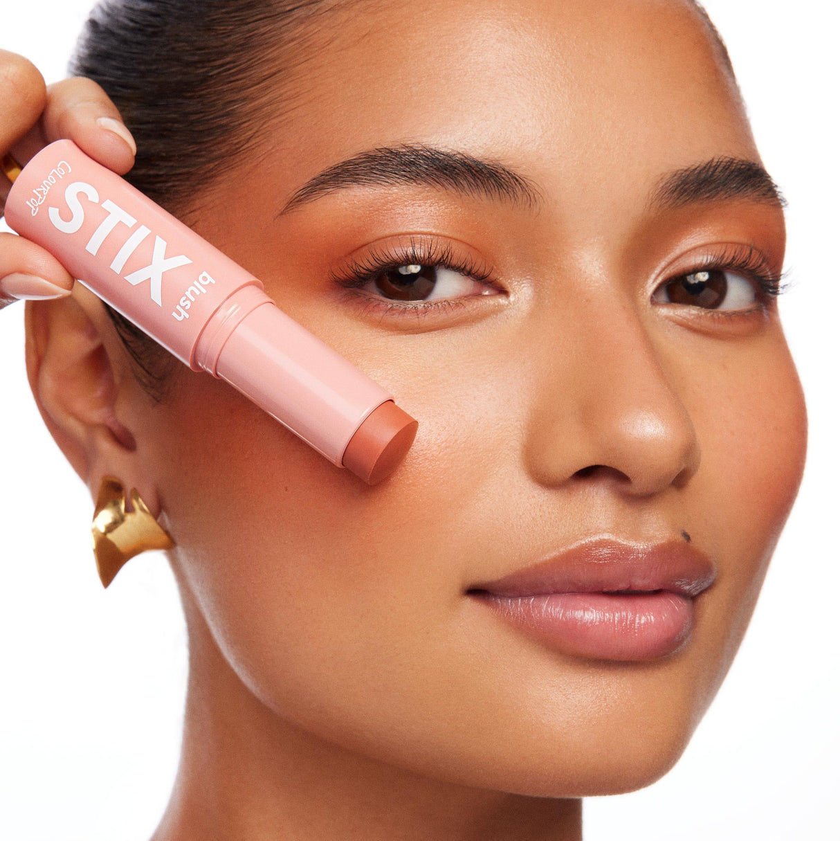 ColourPop Blush Stix - Cream Blush Stick with a Blendable, Hydrating Formula and Natural, Skin-Like Finish - Buildable Cream Blush for Cheeks, Eyes & Lips - Cool It (0.28 oz)