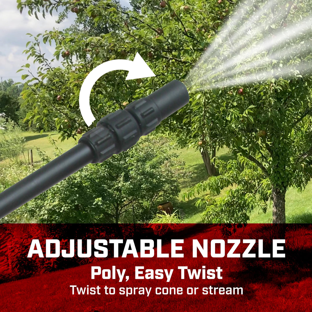 Chapin International 20541 1 Gallon Lawn & Garden Multi-purpose Sprayer with Foaming and Adjustable Nozzles, Made in the USA, 1-pack, Translucent White