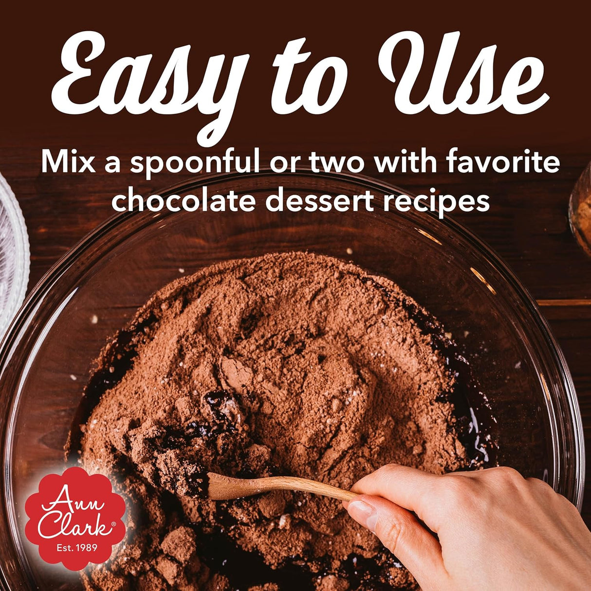 Ann Clark Premium Espresso Powder - Chocolate Intensifier for Baking & Spice Rubs, 2.5 oz