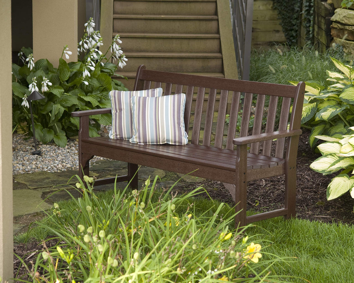 POLYWOOD GNS60BL Vineyard 60" Outdoor Swing, Black