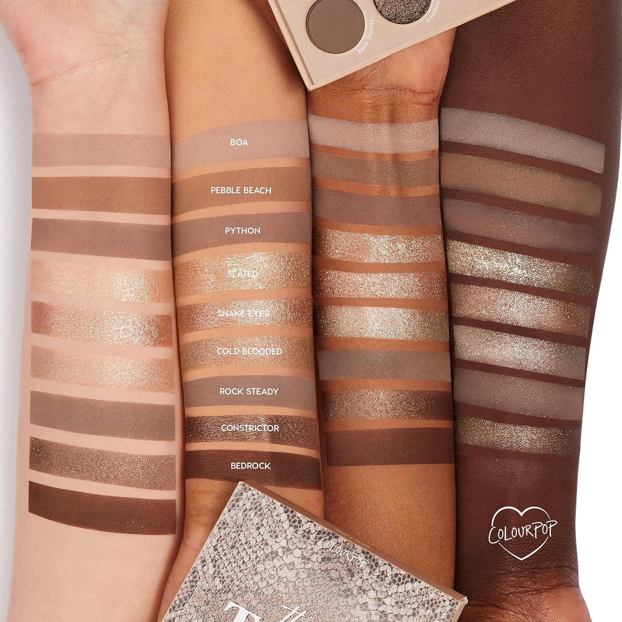 ColourPop That's Taupe Shadow Palette - Cool-Toned Shadow Palette with Metallic and Matte Finishes - High-Pigment Makeup with a Long-Wearing Formula (0.3 oz)