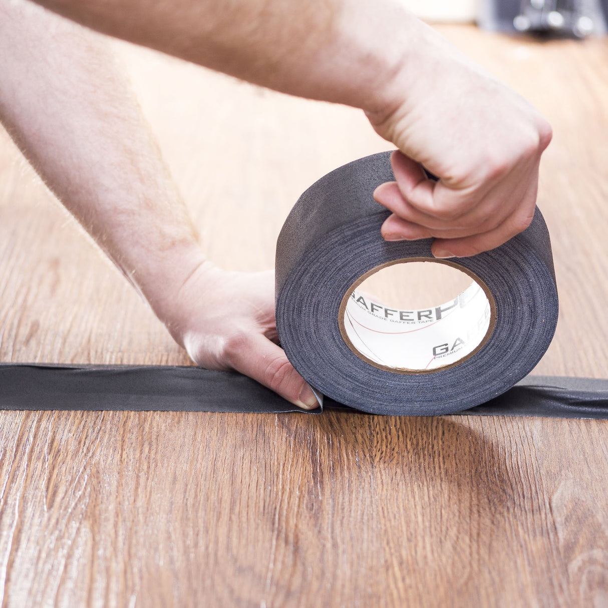 Gaffer Power Proudly Made in The USA, Real Professional Grade Gaffer Tape, Heavy Duty Gaffers Tape, Non-Reflective, Multipurpose. 2 Inches x 30 Yards, Black