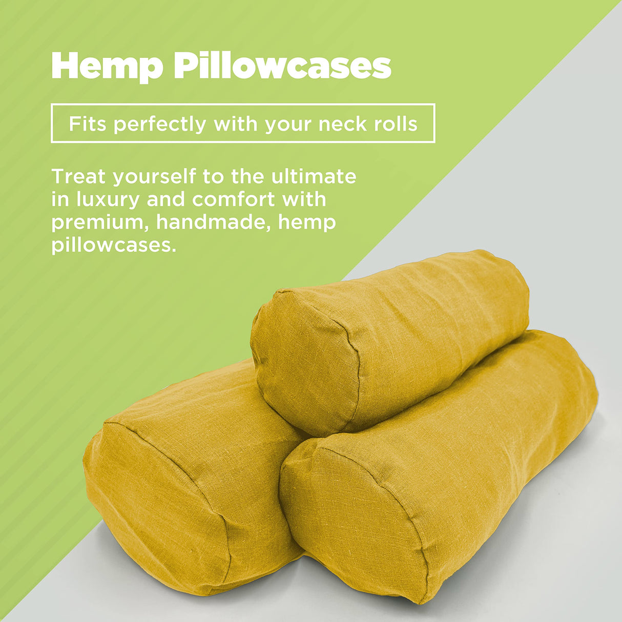 Bean Products Neck Roll Pillowcases | Cotton, 10 oz. Heavy Duty | Navy (6" x 16")