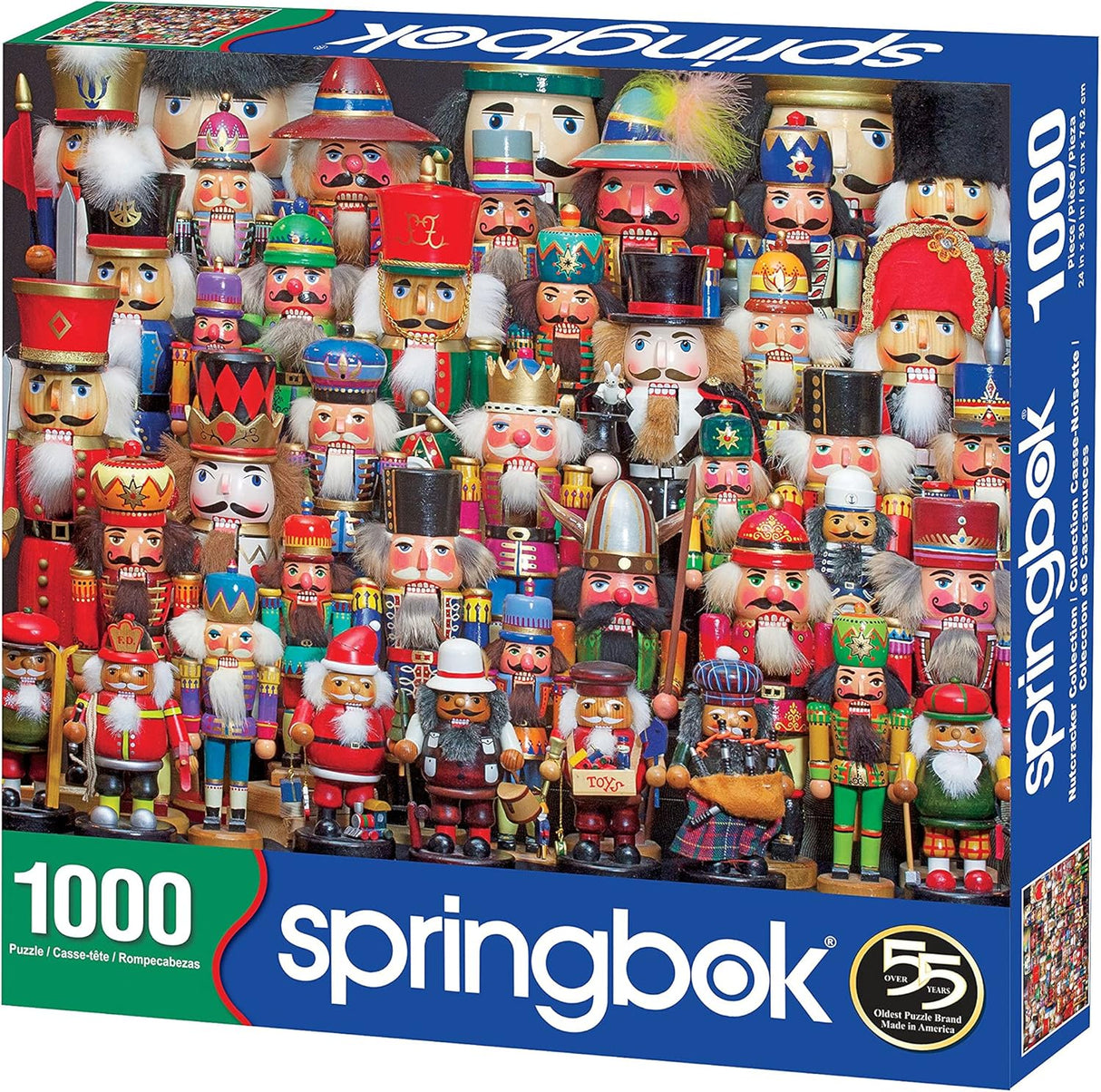 Springbok Nutcracker Collection 1000 Piece Jigsaw Puzzle for Adults Features a Colorful Collection of Holiday Nutcracker Soldiers