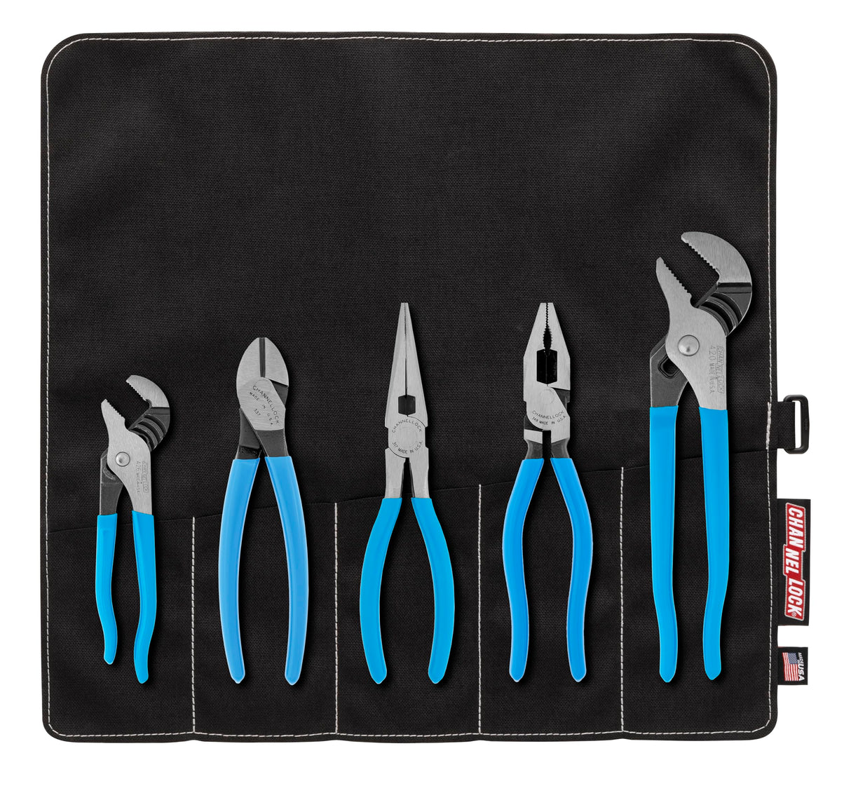 Channellock - 5-Pc Professional Tool Set (TOOLROLL5)