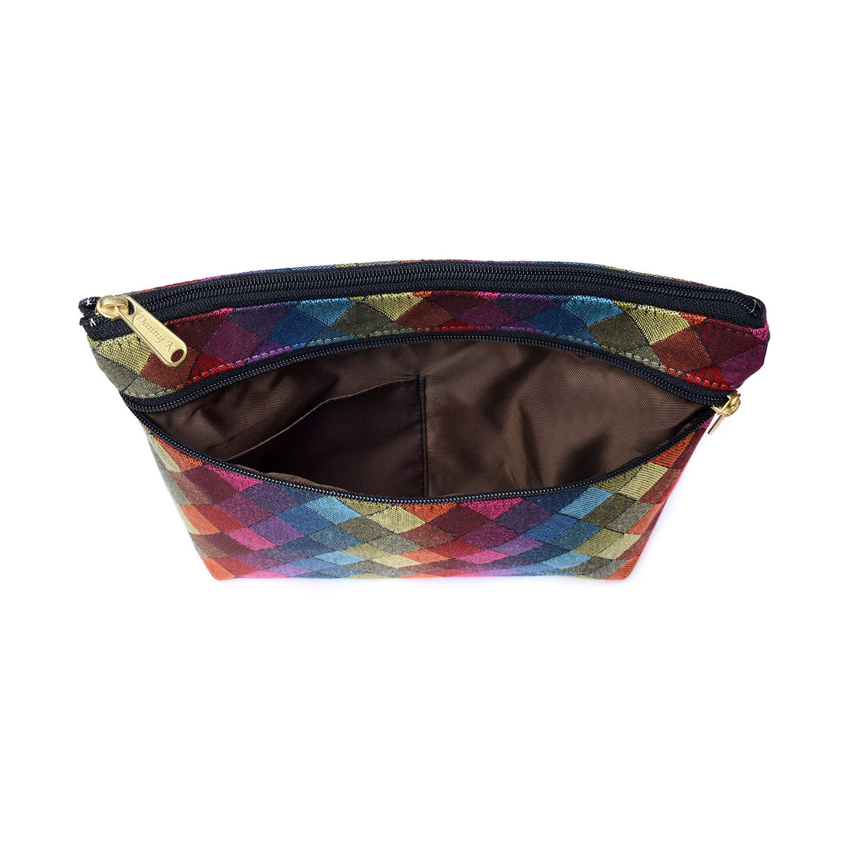 Danny K. Women's Tapestry Zipper Purse Crossbody Handbag, Adjustable Cord, Handmade in USA