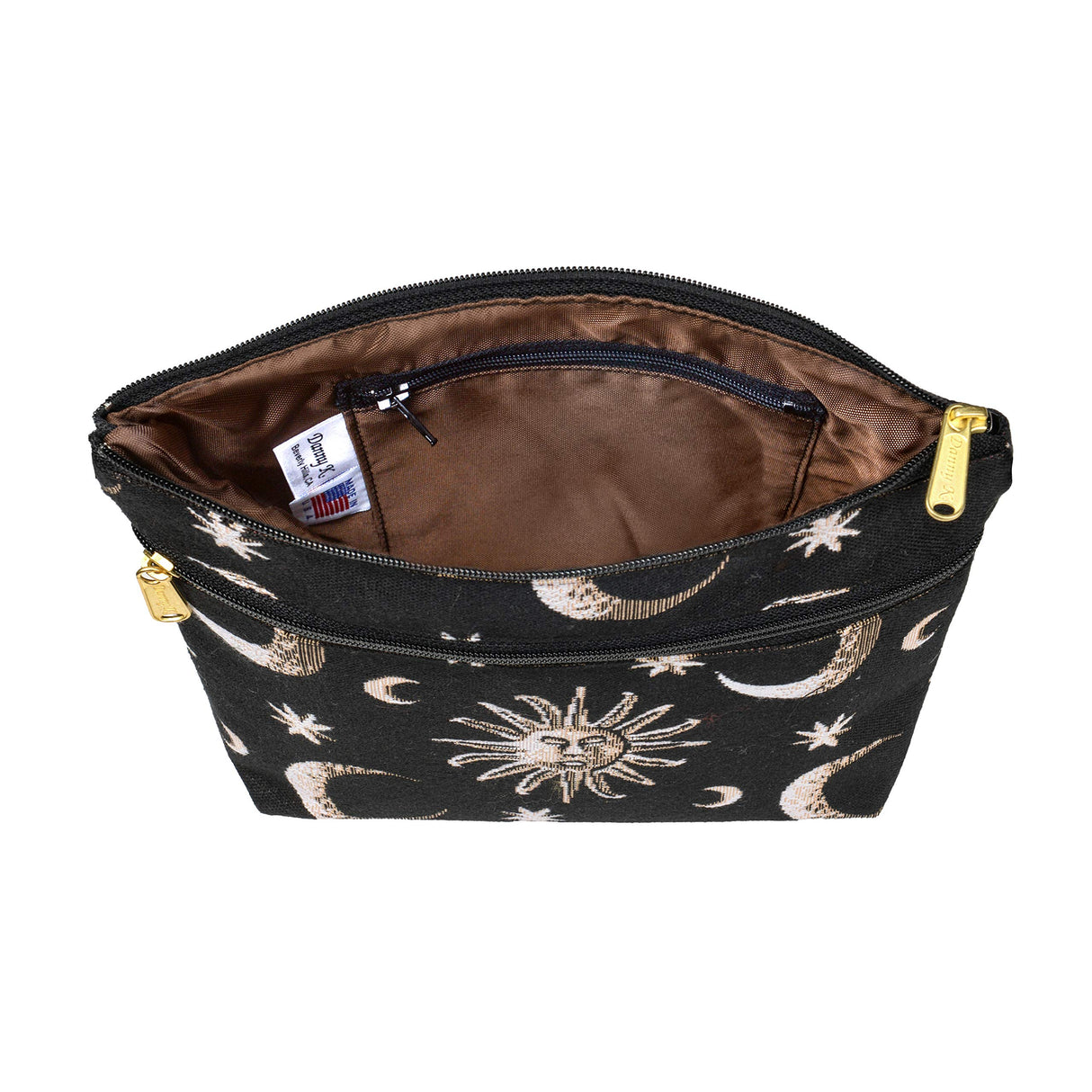 Danny K. Women's Tapestry Zipper Purse Crossbody Handbag, Adjustable Cord, Handmade in USA