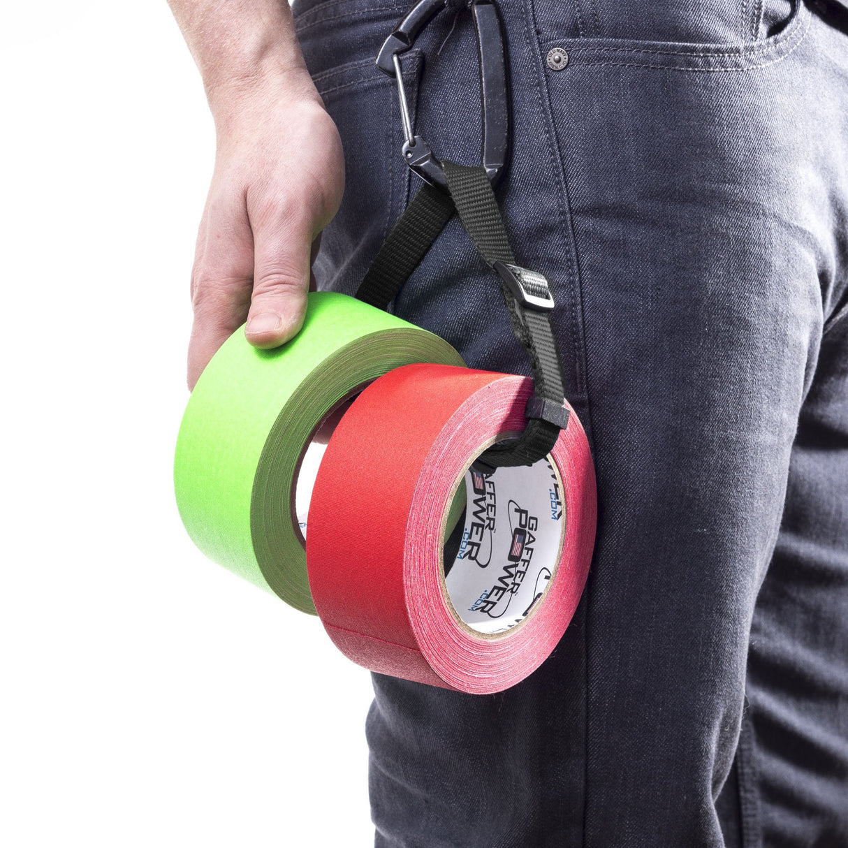 Gaffer Power Proudly Made in The USA, Real Professional Grade Gaffer Tape, Heavy Duty Gaffers Tape, Non-Reflective, Multipurpose. 2 Inches x 30 Yards, Black