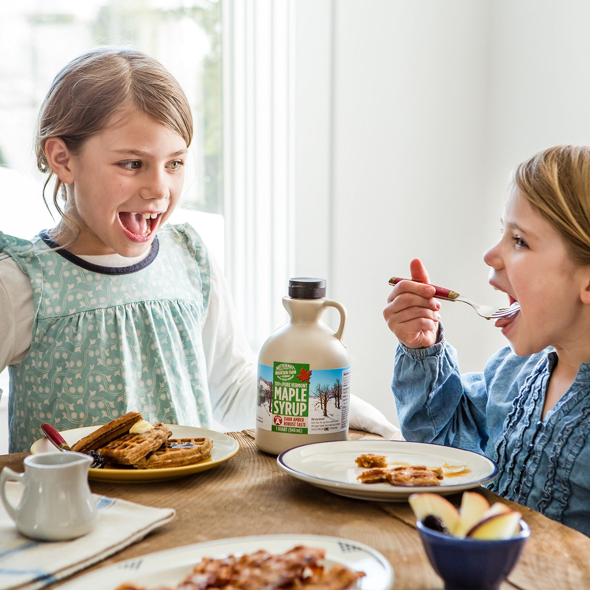 Butternut Mountain Farm Pure Vermont Maple Syrup, Organic, Grade A, Amber Rich, 12 oz, Easy Squeeze Bottle
