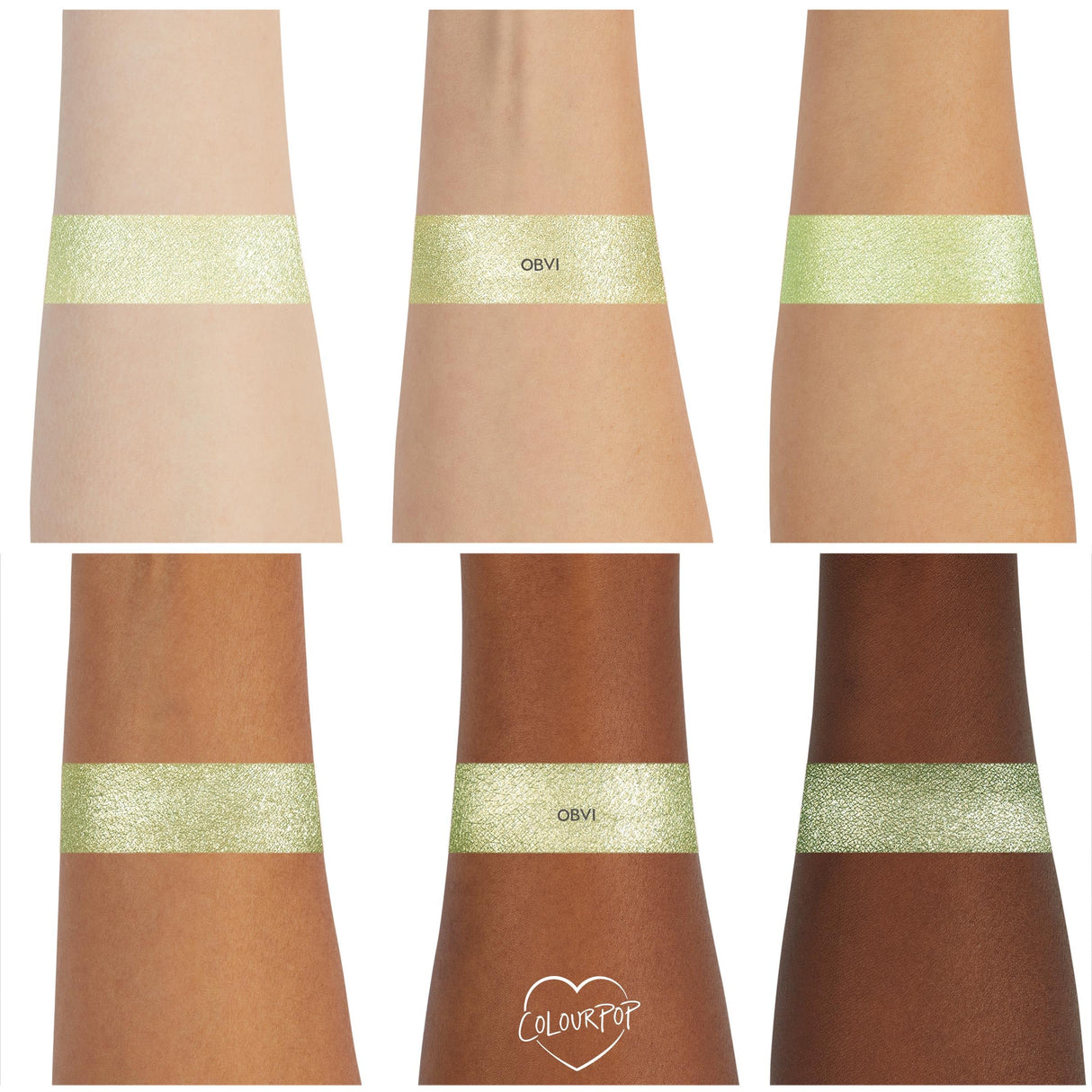 ColourPop Super Shock Shadow - High-Pigment, Crème-Powder Eye Makeup - Single Glitter Eyeshadow with Zero Fallout and Unique Bouncy Texture - Soft Seafoam Green Eyeshadow - Obvi (0.07 oz)