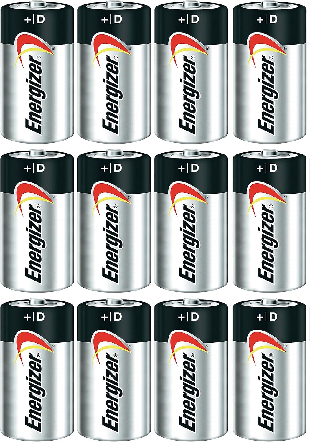 ENERGIZER E95 Max ALKALINE D BATTERY Made in USA Exp. 12-2024 or later - 12 Count