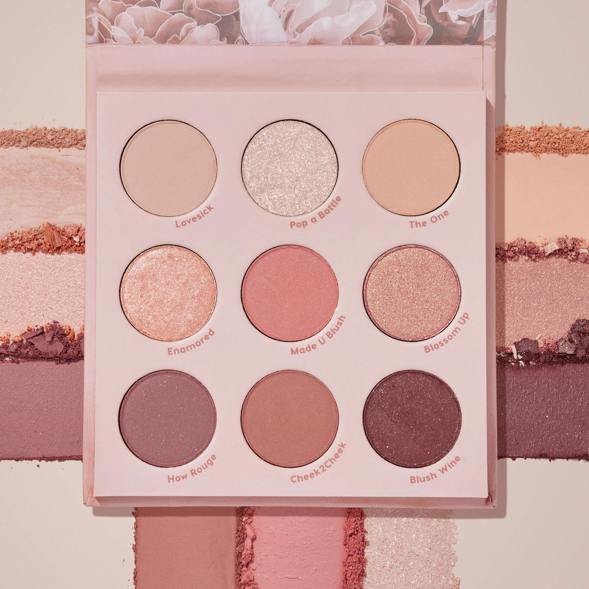 ColourPop Blush Crush Shadow Palette - Brown, Gold & Pink Shadow Palette with Metallic and Matte Finishes - High-Pigment Makeup with a Long-Wearing Formula (0.3 oz)